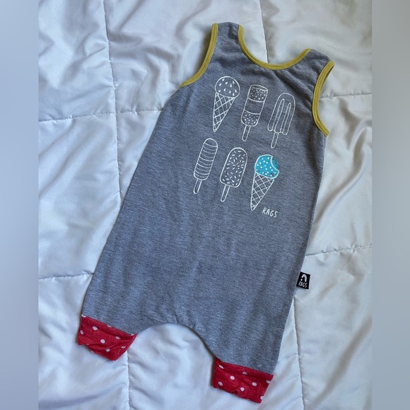 Rags to Raches Ice Cream Popsicle Romper Baby Size 6-12m - Picture 1 of 8